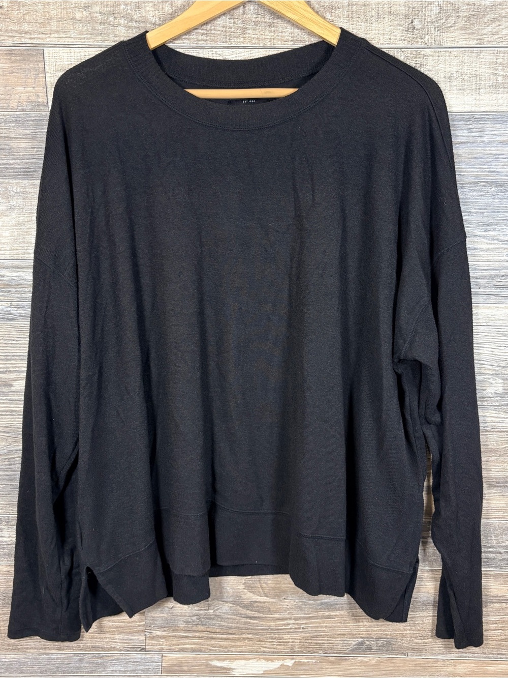 Lucky Brand Men's Black Crewneck Sweatshirt Size XXL